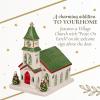 imageSpode Christmas Tree Miniature Christmas Village Figural Decoration LED Lighted Christmas Village Set Ceramic Holiday Decor  Dolomite Christmas Collectible for Indoor Display ChurchChurch