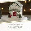 imageSpode Christmas Tree Miniature Christmas Village Figural Decoration LED Lighted Christmas Village Set Ceramic Holiday Decor  Dolomite Christmas Collectible for Indoor Display ChurchPost Office