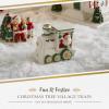 imageSpode Christmas Tree Miniature Christmas Village Figural Decoration LED Lighted Christmas Village Set Ceramic Holiday Decor  Dolomite Christmas Collectible for Indoor Display ChurchTrain
