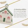 imageSpode Christmas Tree Miniature Christmas Village Figural Decoration LED Lighted Christmas Village Set Ceramic Holiday Decor  Dolomite Christmas Collectible for Indoor Display ChurchSchool House