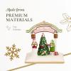 imageSpode Christmas Tree Miniature Christmas Village Figural Decoration LED Lighted Christmas Village Set Ceramic Holiday Decor  Dolomite Christmas Collectible for Indoor Display ChurchChristmas Carolers