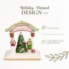 imageSpode Christmas Tree Miniature Christmas Village Figural Decoration LED Lighted Christmas Village Set Ceramic Holiday Decor  Dolomite Christmas Collectible for Indoor Display ChurchChristmas Carolers