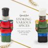 imageSpode Christmas Tree Nutcracker Salt and Pepper Shaker Set 2Piece Holiday Kitchen ampamp Table Dcor  Festive Home Accent Christmas GiftStocking Stuffer for Collectors ampamp Holiday Enthusiasts