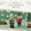 imageSpode Christmas Tree Nutcracker Salt and Pepper Shaker Set 2Piece Holiday Kitchen ampamp Table Dcor  Festive Home Accent Christmas GiftStocking Stuffer for Collectors ampamp Holiday Enthusiasts