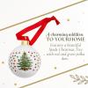 imageSpode Christmas Tree Polka Dot Bauble  Festive Porcelain Christmas Ornament with Red Ribbon Hanging Ornament for Holiday Decor  Christmas Tree Decorations Wreaths Stocking Stuffers26
