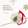 imageSpode Christmas Tree Polka Dot Bauble  Festive Porcelain Christmas Ornament with Red Ribbon Hanging Ornament for Holiday Decor  Christmas Tree Decorations Wreaths Stocking Stuffers26