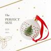 imageSpode Christmas Tree Polka Dot Bauble  Festive Porcelain Christmas Ornament with Red Ribbon Hanging Ornament for Holiday Decor  Christmas Tree Decorations Wreaths Stocking Stuffers26