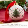 imageSpode Christmas Tree Polka Dot Bauble  Festive Porcelain Christmas Ornament with Red Ribbon Hanging Ornament for Holiday Decor  Christmas Tree Decorations Wreaths Stocking Stuffers26