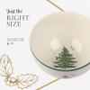 imageSpode Christmas Tree Rice Bowl  6Inch Earthenware Bowl for Soup Stews Sticky Rice and Holiday Meals  Christmas Tableware Design  Versatile and Durable  Dishwasher Microwave Freezer Safe
