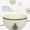 imageSpode Christmas Tree Rice Bowl  6Inch Earthenware Bowl for Soup Stews Sticky Rice and Holiday Meals  Christmas Tableware Design  Versatile and Durable  Dishwasher Microwave Freezer Safe