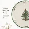 imageSpode Christmas Tree Round Platter  14Inch Holiday Serving Plate for Charcuterie Snacks Desserts  Classic Christmas Dinnerware with Green Accents  Dishwasher ampamp Microwave Safe
