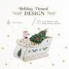 imageSpode Christmas Tree Rudolph Cookie Jar  11quot Dolomite Nostalgic Christmas Cookie Jar with Lid  Festive Candy Jar for Kitchen Counter Holiday Cookie Container ReindeerThemed Seasonal Home Decor