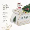 imageSpode Christmas Tree Rudolph Cookie Jar  11quot Dolomite Nostalgic Christmas Cookie Jar with Lid  Festive Candy Jar for Kitchen Counter Holiday Cookie Container ReindeerThemed Seasonal Home Decor