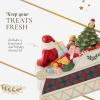 imageSpode Christmas Tree Santa in Sleigh Cookie Jar  1325quot Dolomite Holiday Candy Container With Lid  Festive Kitchen Counter Decor Seasonal Treat Jar Gift