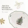 imageSpode Christmas Tree Sculpted Octagonal Platter  14Inch Holiday Serving Platter for Meats Cheeses and Desserts  Dishwasher and Microwave Safe Christmas Dinnerware with Iconic Tree DesignChristmas Tree Oval Platter