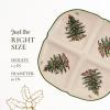 imageSpode Christmas Tree Sculpted Octagonal Platter  14Inch Holiday Serving Platter for Meats Cheeses and Desserts  Dishwasher and Microwave Safe Christmas Dinnerware with Iconic Tree DesignChristmas Tree Sculpted 4 Section Tray