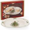 imageSpode Christmas Tree Sculpted Octagonal Platter  14Inch Holiday Serving Platter for Meats Cheeses and Desserts  Dishwasher and Microwave Safe Christmas Dinnerware with Iconic Tree DesignChristmas Tree Sculpted Octagonal Platter