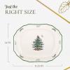 imageSpode Christmas Tree Sculpted Octagonal Platter  14Inch Holiday Serving Platter for Meats Cheeses and Desserts  Dishwasher and Microwave Safe Christmas Dinnerware with Iconic Tree DesignChristmas Tree Sculpted Octagonal Platter