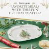 imageSpode Christmas Tree Sculpted Octagonal Platter  14Inch Holiday Serving Platter for Meats Cheeses and Desserts  Dishwasher and Microwave Safe Christmas Dinnerware with Iconic Tree DesignChristmas Tree Sculpted Octagonal Platter