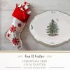 imageSpode Christmas Tree Sculpted Octagonal Platter  14Inch Holiday Serving Platter for Meats Cheeses and Desserts  Dishwasher and Microwave Safe Christmas Dinnerware with Iconic Tree DesignChristmas Tree Oval Platter