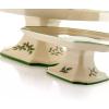imageSpode Christmas Tree Sculpted Octagonal Platter  14Inch Holiday Serving Platter for Meats Cheeses and Desserts  Dishwasher and Microwave Safe Christmas Dinnerware with Iconic Tree DesignChristmas Tree Footed Square Cake Plate