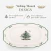 imageSpode Christmas Tree Sculpted Octagonal Platter  14Inch Holiday Serving Platter for Meats Cheeses and Desserts  Dishwasher and Microwave Safe Christmas Dinnerware with Iconic Tree DesignChristmas Tree Sculpted Octagonal Platter
