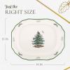 imageSpode Christmas Tree Sculpted Octagonal Platter  14Inch Holiday Serving Platter for Meats Cheeses and Desserts  Dishwasher and Microwave Safe Christmas Dinnerware with Iconic Tree DesignChristmas Tree Sculpted Platter