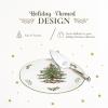 imageSpode Christmas Tree Sculpted Octagonal Platter  14Inch Holiday Serving Platter for Meats Cheeses and Desserts  Dishwasher and Microwave Safe Christmas Dinnerware with Iconic Tree DesignClassic