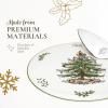 imageSpode Christmas Tree Sculpted Octagonal Platter  14Inch Holiday Serving Platter for Meats Cheeses and Desserts  Dishwasher and Microwave Safe Christmas Dinnerware with Iconic Tree DesignClassic