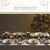 imageSpode Christmas Tree Sculpted Octagonal Platter  14Inch Holiday Serving Platter for Meats Cheeses and Desserts  Dishwasher and Microwave Safe Christmas Dinnerware with Iconic Tree DesignChristmas Tree Devonia Tray