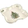 imageSpode Christmas Tree Sculpted Octagonal Platter  14Inch Holiday Serving Platter for Meats Cheeses and Desserts  Dishwasher and Microwave Safe Christmas Dinnerware with Iconic Tree DesignChristmas Tree Devonia Tray