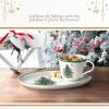 imageSpode Christmas Tree Soup ampamp Sandwich Set  11quot Oval Tray ampamp 16 oz Mug  Earthenware Holiday Serveware Microwave Dishwasher Oven Safe  Traditional Christmas Dcor with GiftBoxed Festive Set