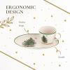 imageSpode Christmas Tree Soup ampamp Sandwich Set  11quot Oval Tray ampamp 16 oz Mug  Earthenware Holiday Serveware Microwave Dishwasher Oven Safe  Traditional Christmas Dcor with GiftBoxed Festive Set
