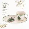imageSpode Christmas Tree Soup ampamp Sandwich Set  11quot Oval Tray ampamp 16 oz Mug  Earthenware Holiday Serveware Microwave Dishwasher Oven Safe  Traditional Christmas Dcor with GiftBoxed Festive Set