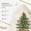 imageSpode Christmas Tree Tartan Spoon Rest 7Inch TreeShaped Holiday Utensil Holder Festive Porcelain Spatula and Ladle Rest Christmas Kitchen Counter Dcor Dishwasher ampamp Microwave  Hostess Gift