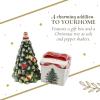 imageSpode Christmas Tree Tree and Gifta Salt and Pepper Shaker Set 2Piece Holiday Kitchen ampamp Table Dcor  Festive Home Accent Christmas GiftStocking Stuffer for Collectors ampamp Holiday EnthusiastsChristmas Tree Tree Salt and Pepper Gift Box Set