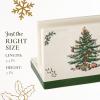 imageSpode Christmas Tree Tree and Gifta Salt and Pepper Shaker Set 2Piece Holiday Kitchen ampamp Table Dcor  Festive Home Accent Christmas GiftStocking Stuffer for Collectors ampamp Holiday EnthusiastsChristmas Tree Napkin Holder with Salt  Pepper Set