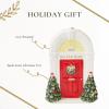 imageSpode Exclusive Holiday Collection Tree Bauble Ornament  Porcelain Christmas Tree Decoration ampamp Centerpiece Red Ribbon ampamp BlackWhite Check Wrap  Festive Keepsake for Gifting ampamp DisplayDoor