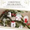 imageSpode Exclusive Holiday Collection Tree Bauble Ornament  Porcelain Christmas Tree Decoration ampamp Centerpiece Red Ribbon ampamp BlackWhite Check Wrap  Festive Keepsake for Gifting ampamp DisplayFireplace 2024