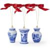 imageSpode Blue Italian 3Piece Urn Ornaments