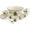 imageSpode Christmas Tree 10 Piece Punch Bowl Set Made of Fine Porcelain Includes  1 Punch Bowl  1 Ladle  8 Punch Cups  Punch Bowl is 11Inch  Punch Cups are 8 oz