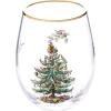 imageSpode Christmas Tree 15oz Highball Glasses Set of 4  GoldRimmed Elegant HolidayThemed Glassware Festive Holiday Drinkware for Christmas Parties New Years Toasts and Festive OccasionsChristmas Tree Stemless Wine Glasses Set of 4