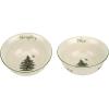 imageSpode Christmas Tree Dip Bowls  Set of 2 Naughty and Nice 4Inch Ceramic Serving Bowls for Holiday Dips Snacks Nibbles  Festive Tableware Christmas Tree Design  Dishwasher ampamp Microwave Safe