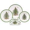 imageSpode Christmas Tree Individual Fruit Bowl  7 Inch Porcelain Oatmeal Salad Soup Cereal Breakfast Dessert Bowl  Durable Stackable Microwave ampamp Dishwasher Safe  Decorative Holiday Design5Piece Dinnerware Set