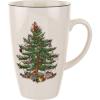 imageSpode Christmas Tree Latte Mug  22 Oz Holiday Coffee Cup for Tea Hot Cocoa and More  Classic Green Banded Christmas Tree Design  Dishwasher ampamp Microwave Safe Fine Earthenware Mug