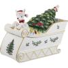 imageSpode Christmas Tree Rudolph Cookie Jar  11quot Dolomite Nostalgic Christmas Cookie Jar with Lid  Festive Candy Jar for Kitchen Counter Holiday Cookie Container ReindeerThemed Seasonal Home Decor