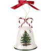 imageSpode Christmas Tree Snowman Bell Ornament Durable Holiday Ornament for Festive Decor ampamp Winter Wonderland Display  Sleek Seasonal Ornaments for Tree Mantel Holiday Home DecorationCandy Cane