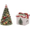 imageSpode Christmas Tree Tree and Gifta Salt and Pepper Shaker Set 2Piece Holiday Kitchen ampamp Table Dcor  Festive Home Accent Christmas GiftStocking Stuffer for Collectors ampamp Holiday EnthusiastsChristmas Tree Tree Salt and Pepper Gift Box Set