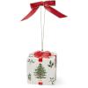 imageSpode Exclusive Holiday Collection Tree Bauble Ornament  Porcelain Christmas Tree Decoration ampamp Centerpiece Red Ribbon ampamp BlackWhite Check Wrap  Festive Keepsake for Gifting ampamp DisplayBox