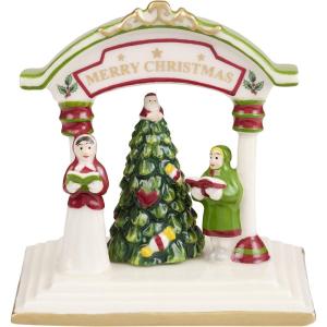 imageSpode Christmas Tree Miniature Christmas Village Figural Decoration LED Lighted Christmas Village Set Ceramic Holiday Decor  Dolomite Christmas Collectible for Indoor Display ChurchChristmas Carolers
